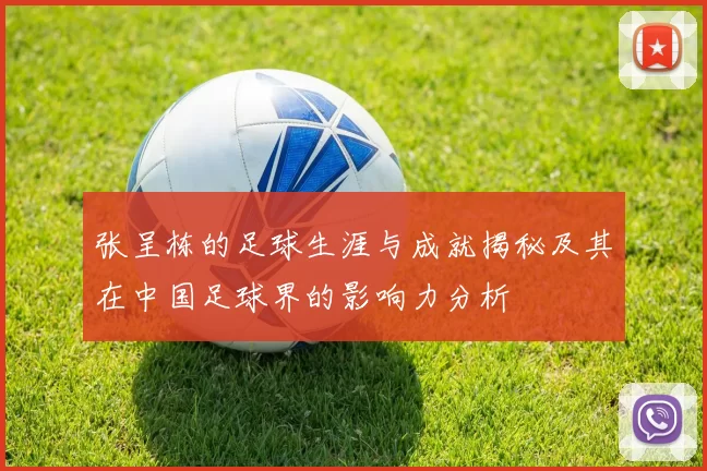 张呈栋的足球生涯与成就揭秘及其在中国足球界的影响力分析